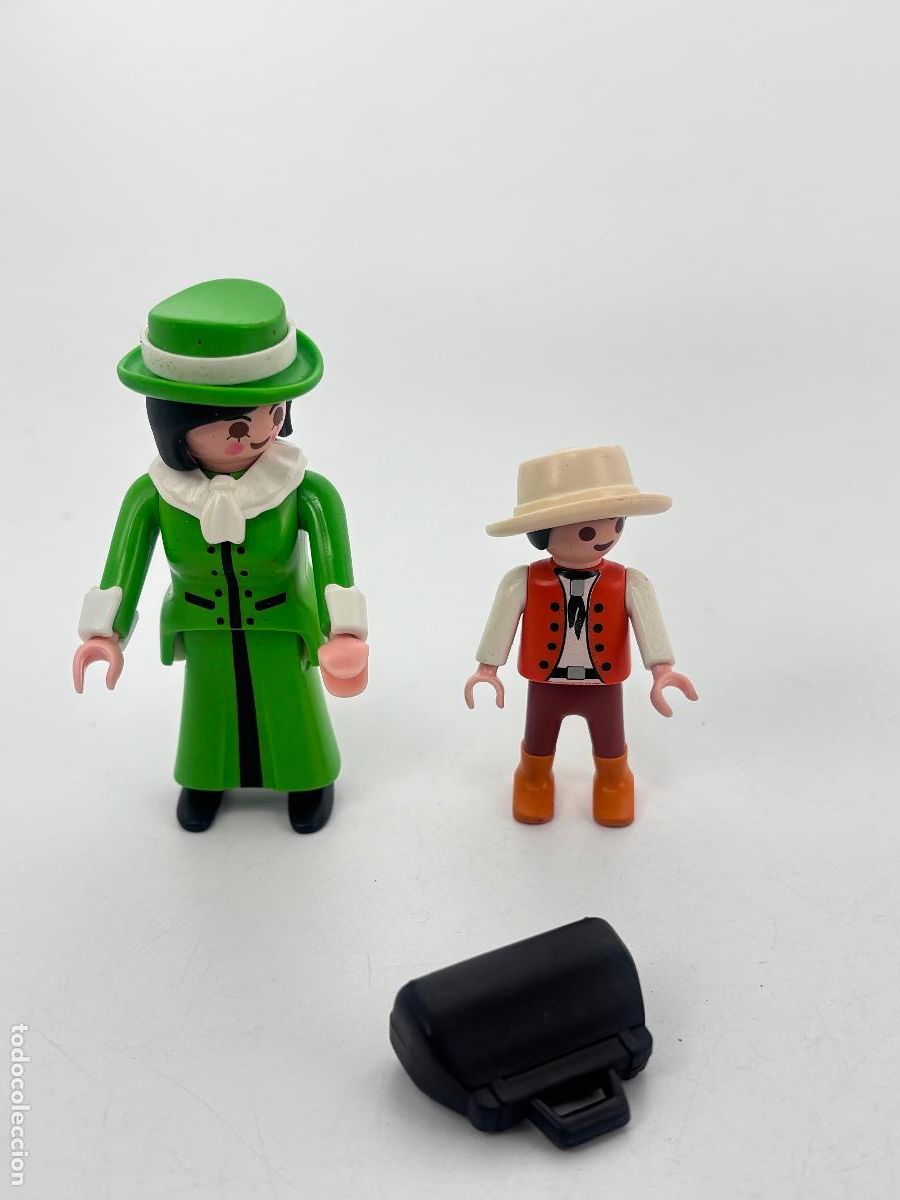Playmobil: Playmobil 3803 figura dama y ni&ntilde;o oeste
