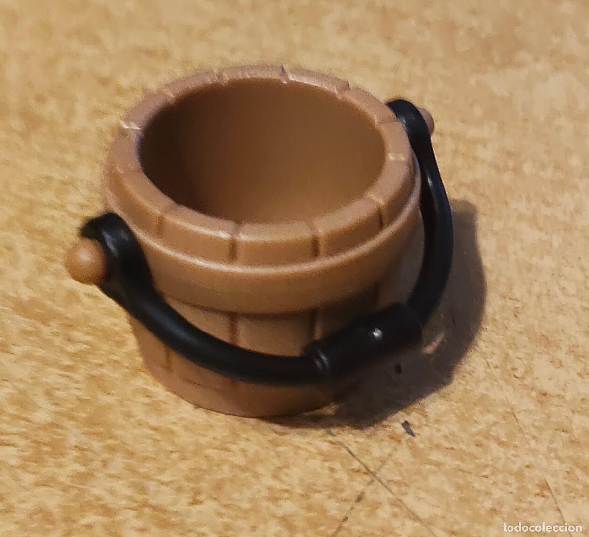 Playmobil: Pieza playmobil cubo de madera balde de agua piratas oeste western