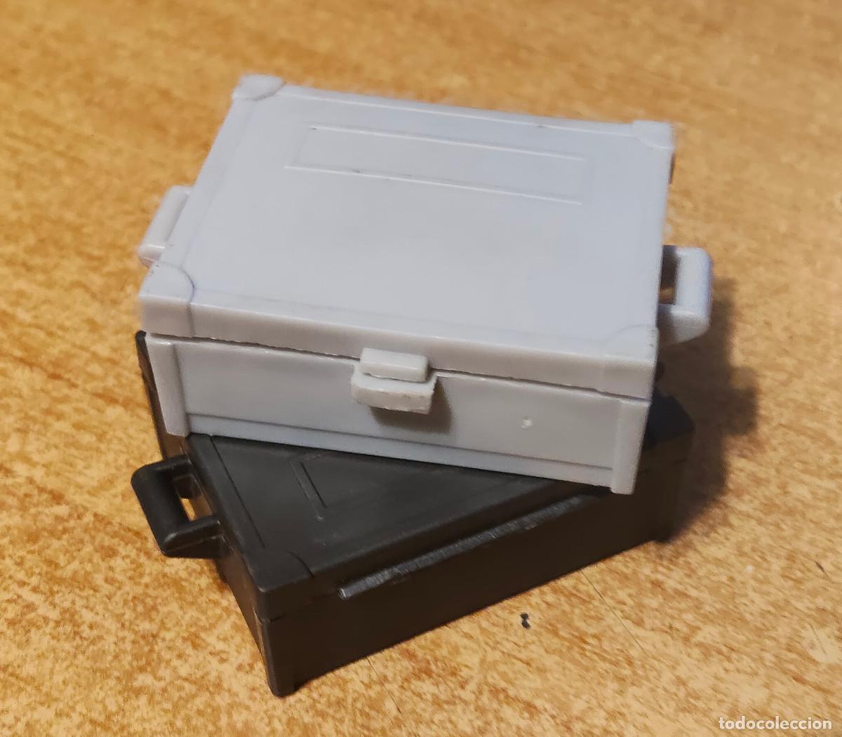 Playmobil: Playmobil 2 Caja, ba&uacute;l, maleta gris claro + gris oscuro