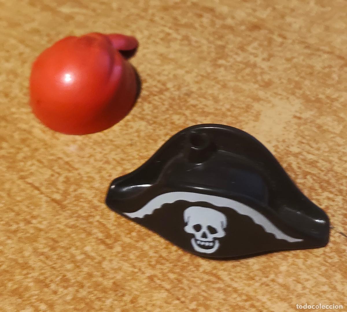 Playmobil: PLAYMOBIL MEDIEVAL GORRO SOMBRERO PIRATA BARCO - 2 unidades