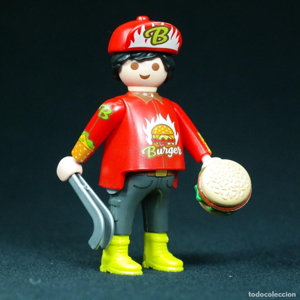 Playmobil: Playmobil figura con hamburguesa ☼