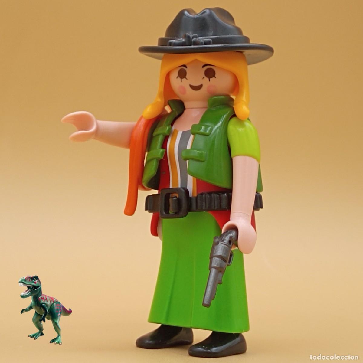 Playmobil: Playmobil figura mujer vaquero cowboy pistolera forajida bandida rancho oeste western