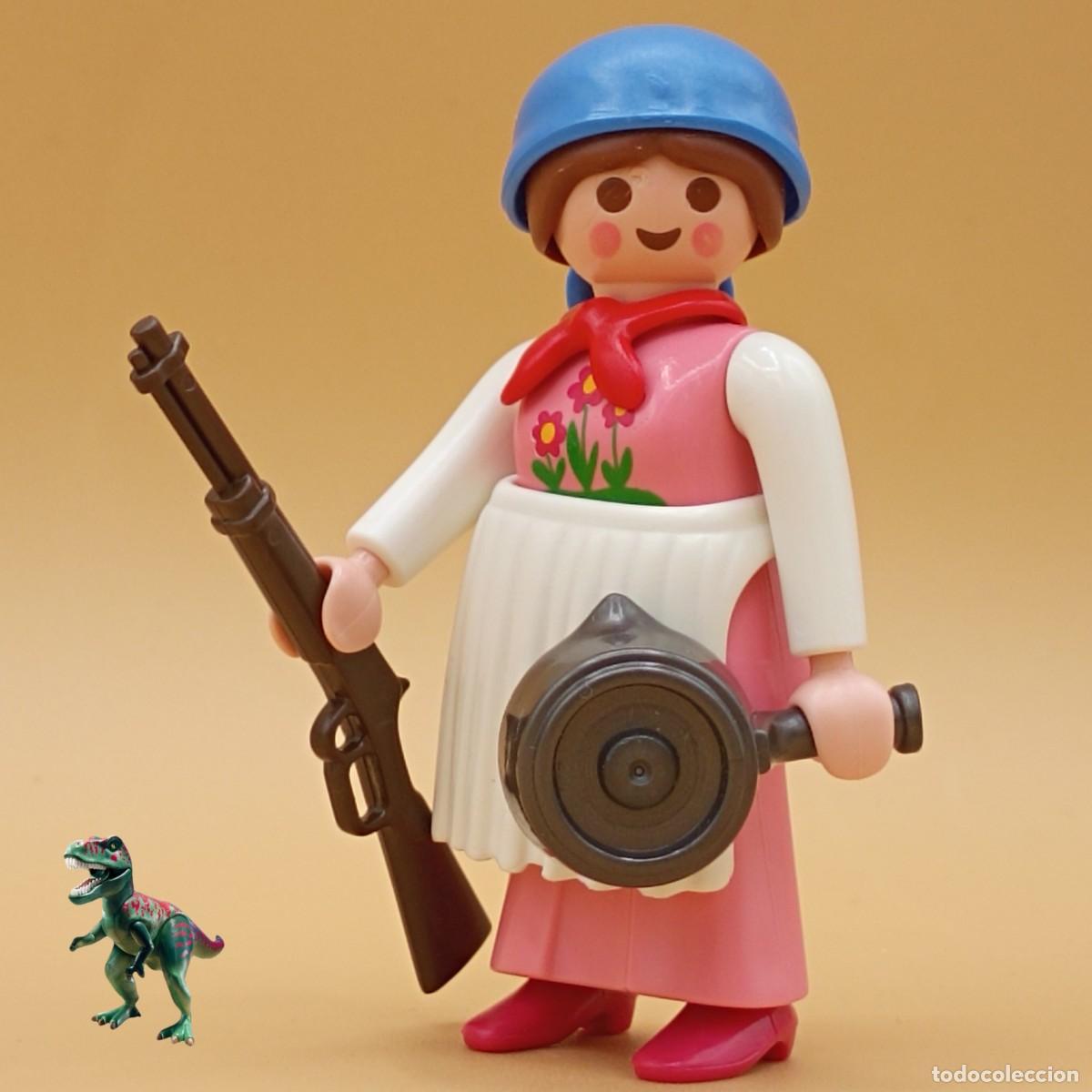 Playmobil: Playmobil figura mujer colono diligencia caravana vaquero cowboy rancho oeste western