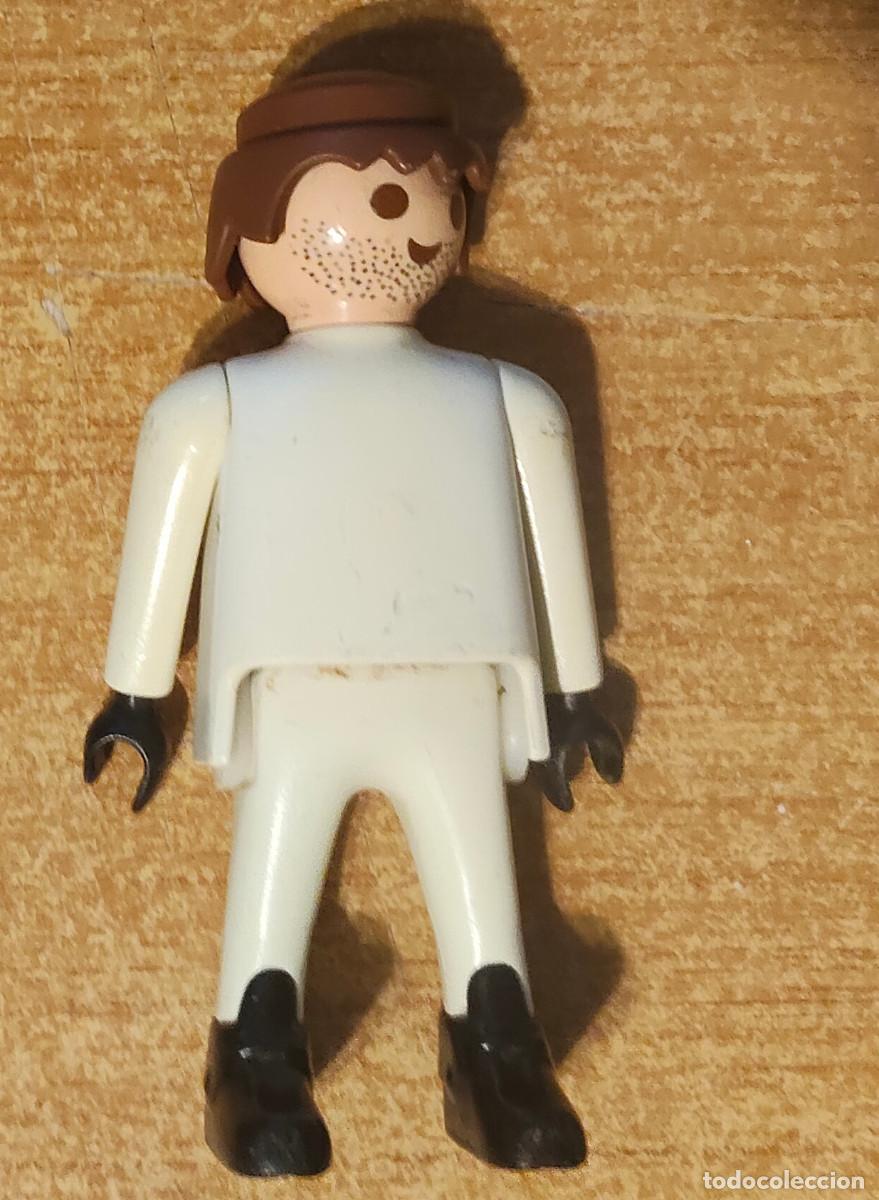 Playmobil: Figura de Playmobil Ladr&oacute;n de Bancos - vintage muy raro manos negras fijas