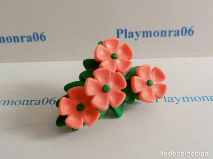 Playmobil: PLAYMOBIL P113-1 VEGETACION PLANTA RAMO 4 FLORES ROSAS