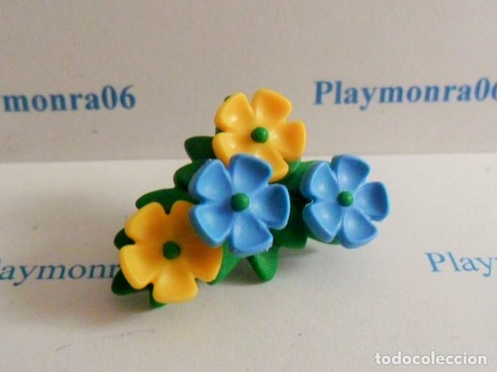 Playmobil: PLAYMOBIL P113-1 VEGETACION PLANTA RAMO 4 FLORES AMARILLO AZUL