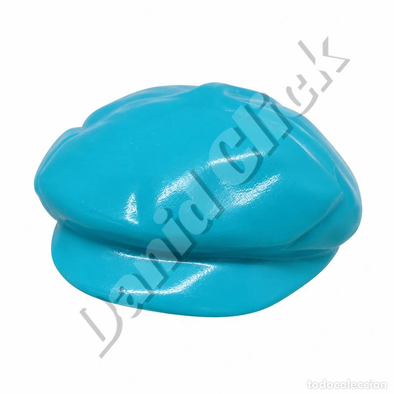 Playmobil: Playmobil Gorra Victoriana Azul Celeste Sombrero Visera Cochero Caballero &Eacute;poca