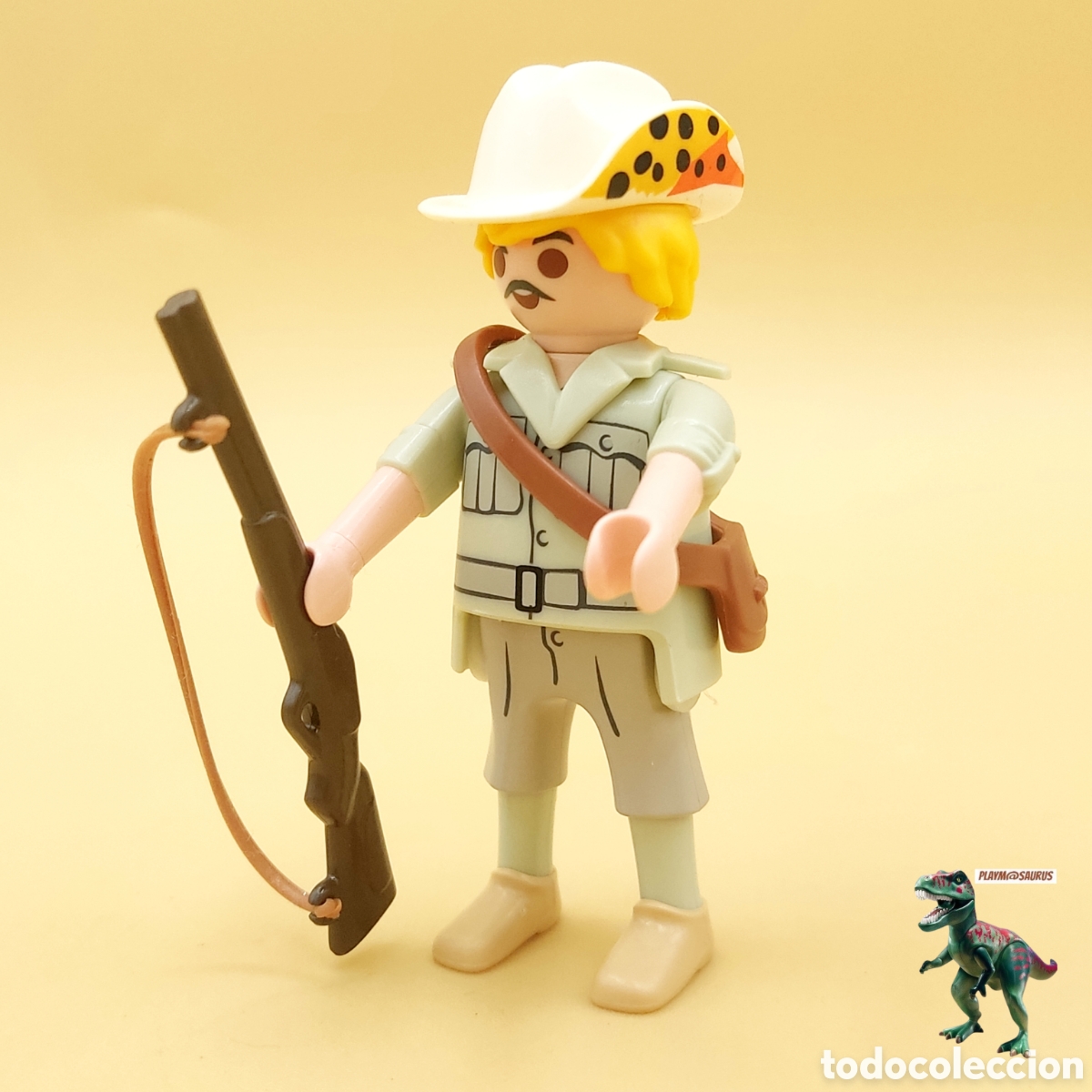 Playmobil: Playmobil figura hombre cazador safari sabana africana escopeta explorador aventurero caza mayor