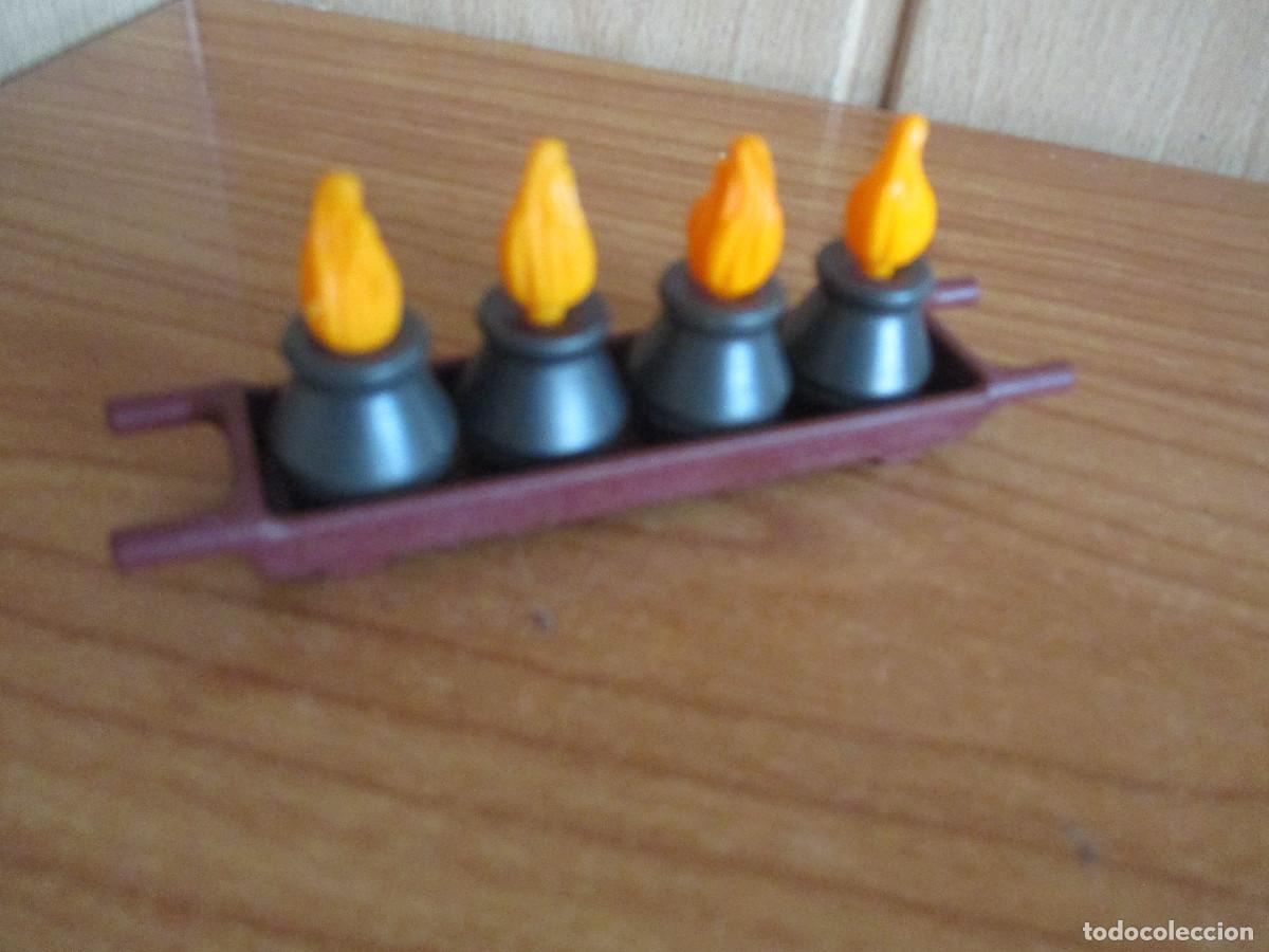 Playmobil: PLAYMOBIL : 1 RECIPIENTE CON PROYECTILES DE FUEGO PARA CATAPULTAS