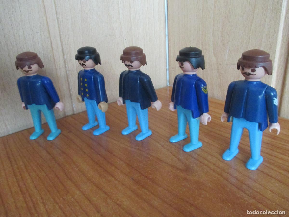Playmobil: PLAYMOBIL : 1 LOTE DE 5 FIGURAS SOLDADOS NORDISTAS O FEDERALES