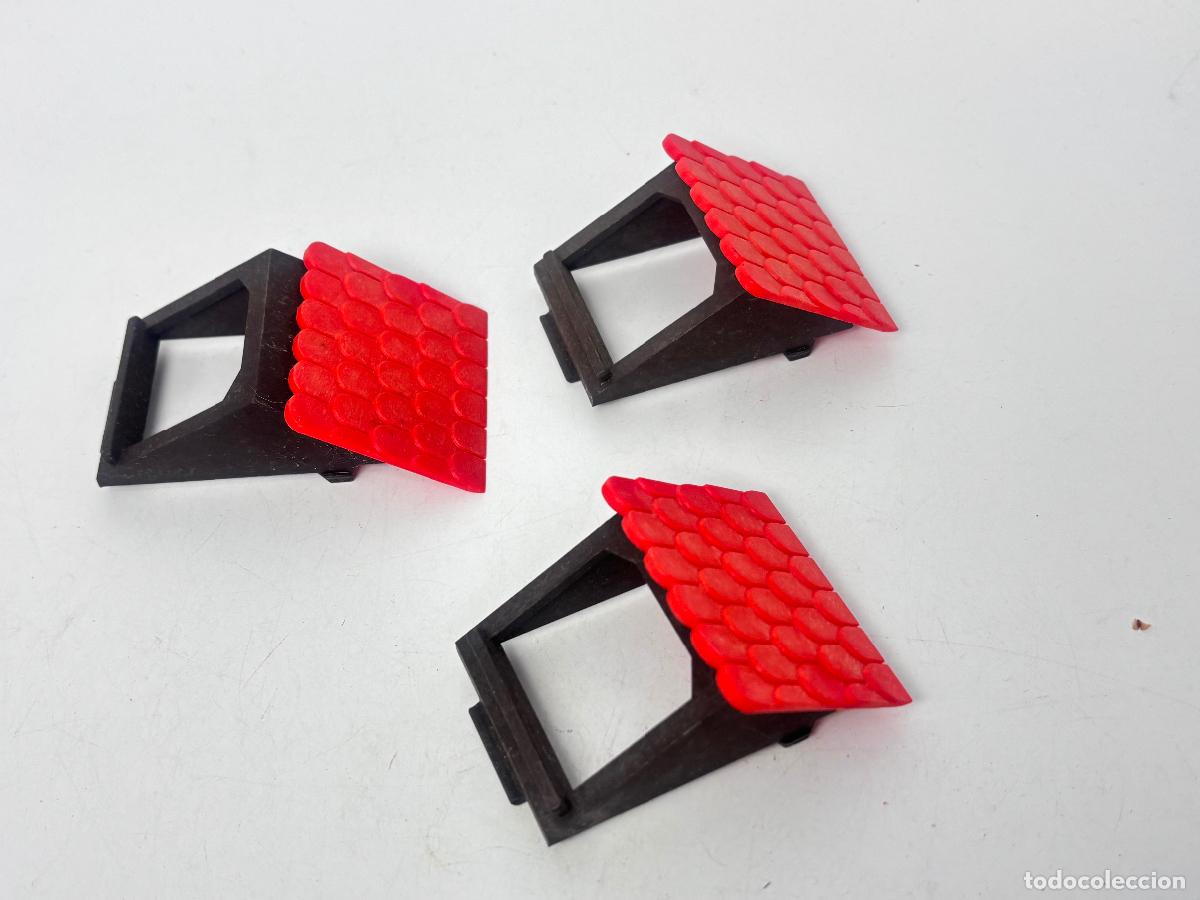 Playmobil: Playmobil lote ventana con marco tejado casa medieval estaci&oacute;n castillo