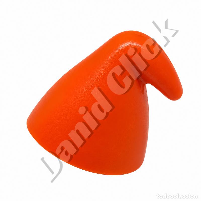 Playmobil: Playmobil Gorro Elfo Naranja Gnomo Duende Fantas&iacute;a Punta Doblada