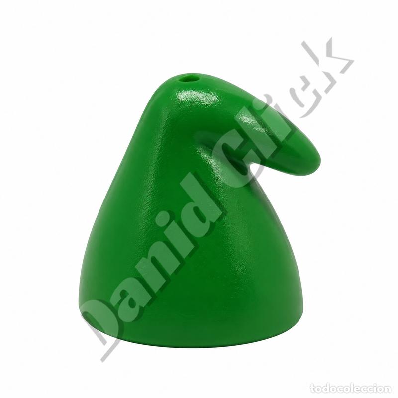 Playmobil: Playmobil Gorro Elfo Verde Gnomo Duende Fantas&iacute;a Punta Curvada