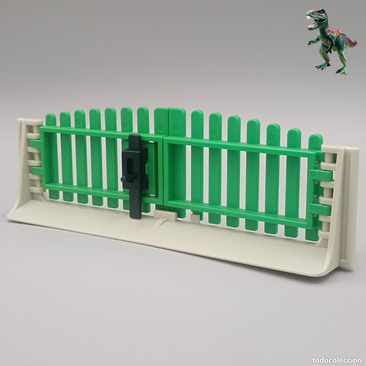 Playmobil: Playmobil puerta grande valla verde vallado cercado cerca granja rancho 3193 3504 3555 3556 7005