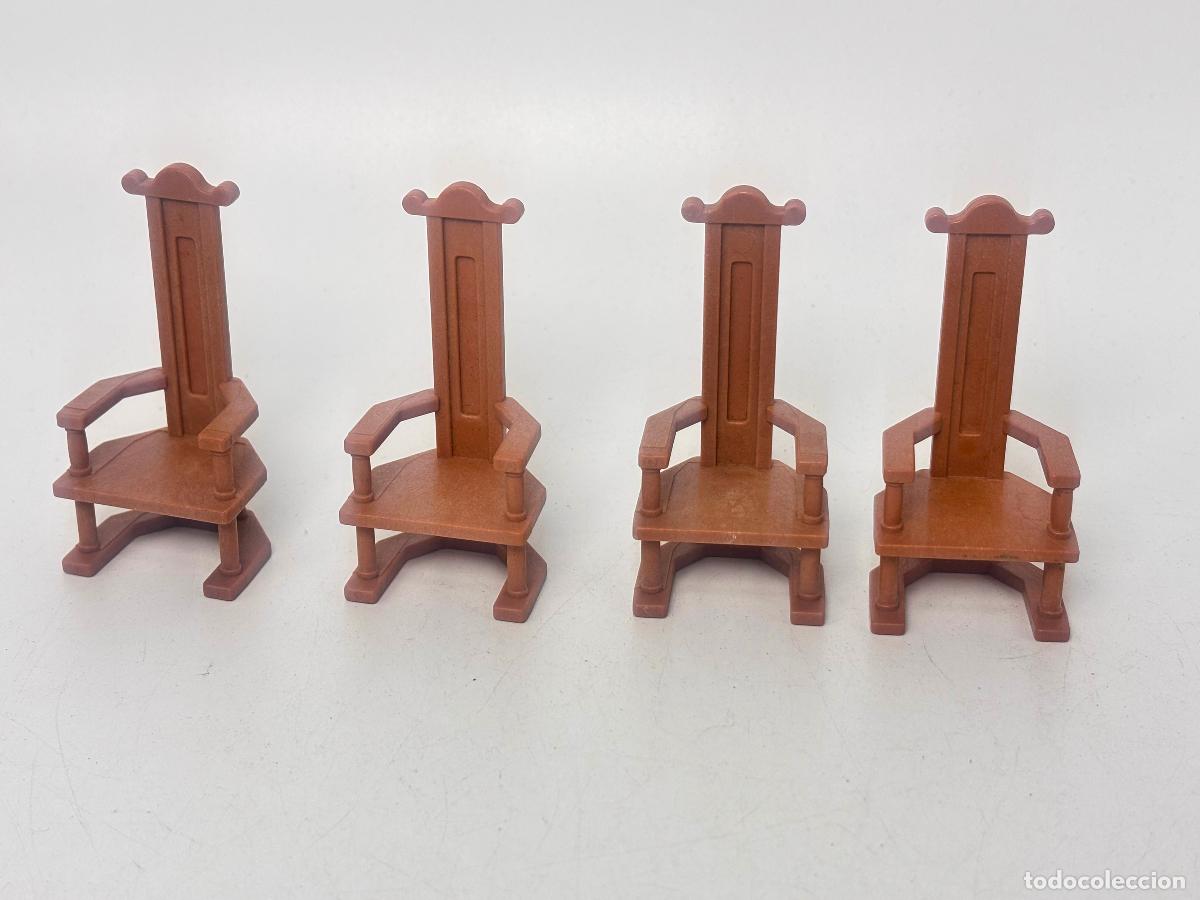 Playmobil: Playmobil lote silla marr&oacute;n medieval