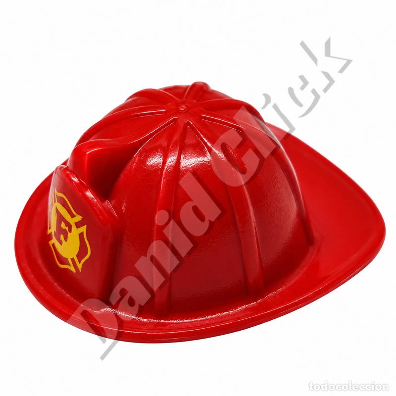 Playmobil: Playmobil Casco Bombero Rojo Emblema Amarillo Bomberos Rescate