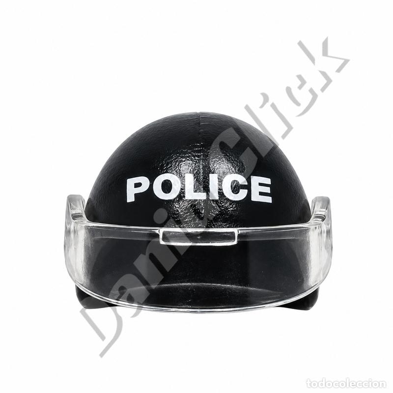 Playmobil: Playmobil Casco Polic&iacute;a Negro Police Visera Transparente SWAT