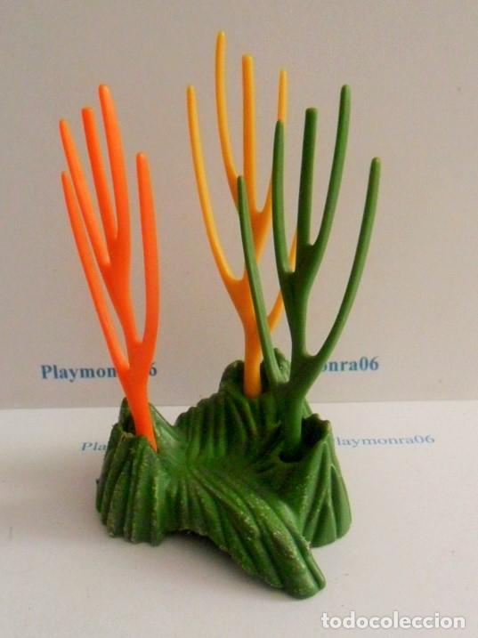 Playmobil: PLAYMOBIL P113-1 VEGETACION JUNCO VERDE AMARILLO NARANJA SUELO VERDE
