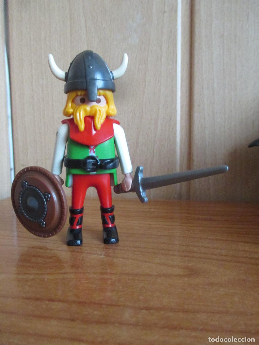 Playmobil: PLAYMOBIL : 1 FIGURA SOLDADO VIKINGO O MEDIEVAL