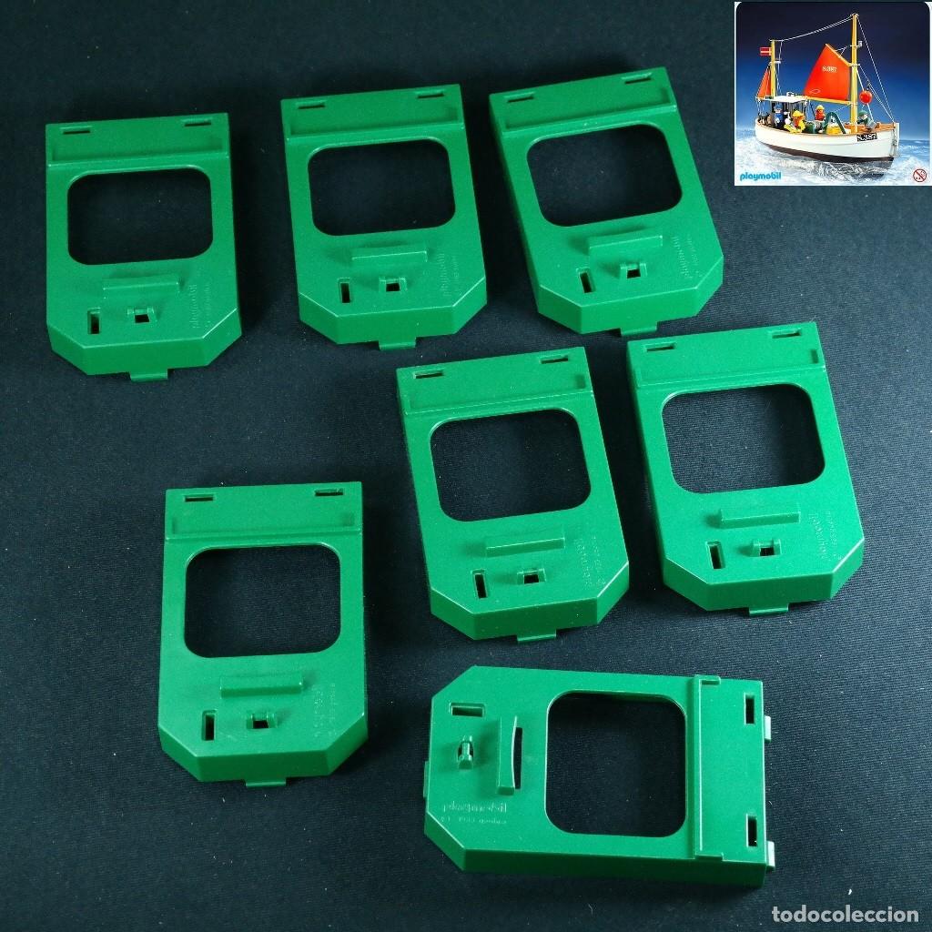 Playmobil: Playmobil bases verdes de la cabina del barco pesquero ref.3551 mar ☼