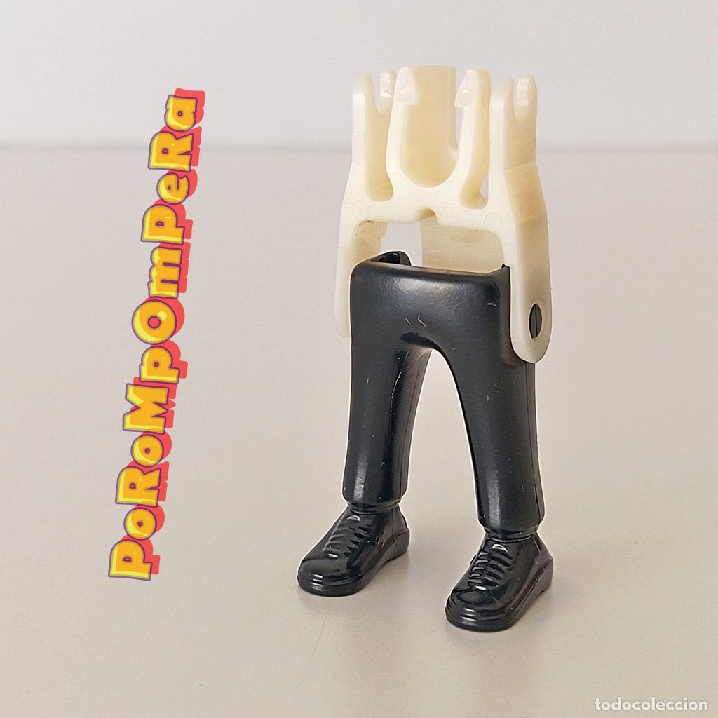 Playmobil: PLAYMOBIL pierna pantal&oacute;n negro zapatilla deportiva + esqueleto CUSTOM/COMPLETAR U4