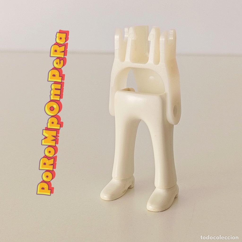 Playmobil: PLAYMOBIL pierna pantal&oacute;n blanco zapato tac&oacute;n + esqueleto CUSTOM/COMPLETAR U4