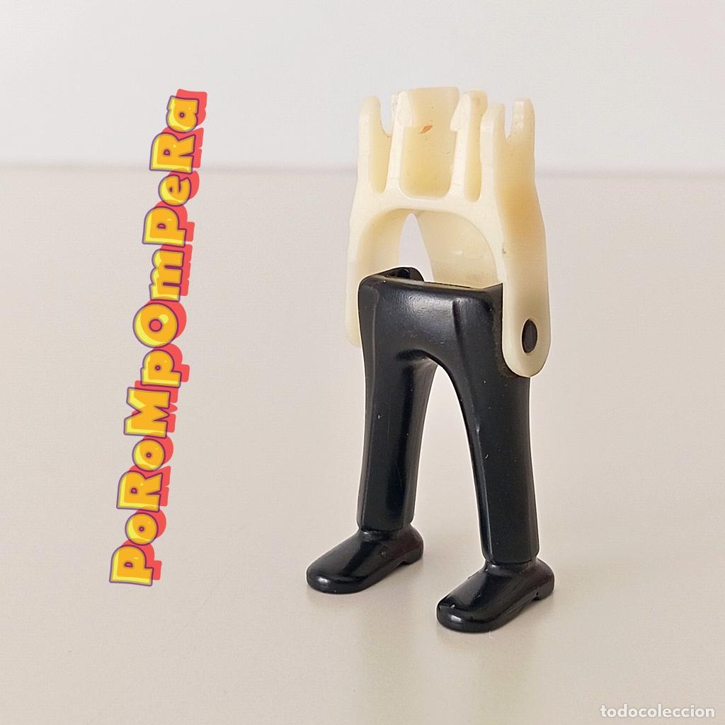 Playmobil: PLAYMOBIL pierna pantal&oacute;n pinza negro zapato + esqueleto CUSTOM/COMPLETAR U4