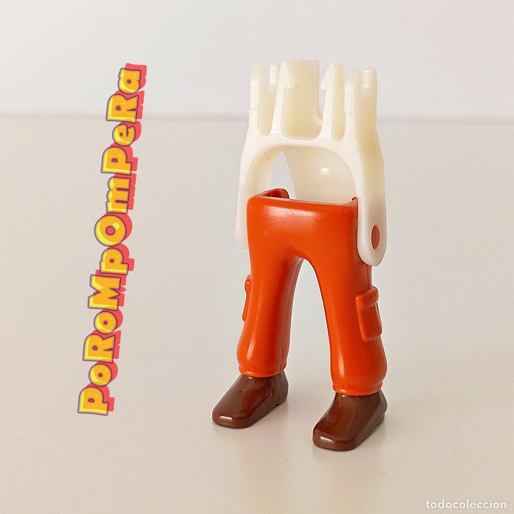 Playmobil: PLAYMOBIL pierna pantal&oacute;n bolsillos zapato marr&oacute;n + esqueleto CUSTOM/COMPLETAR U4