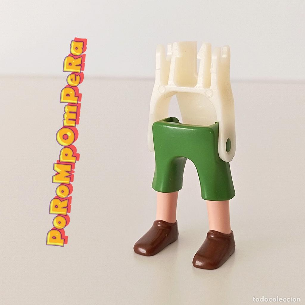 Playmobil: PLAYMOBIL pierna pantal&oacute;n corto verde zapato marr&oacute;n + esqueleto CUSTOM/COMPLETAR bel&eacute;n medieval U4