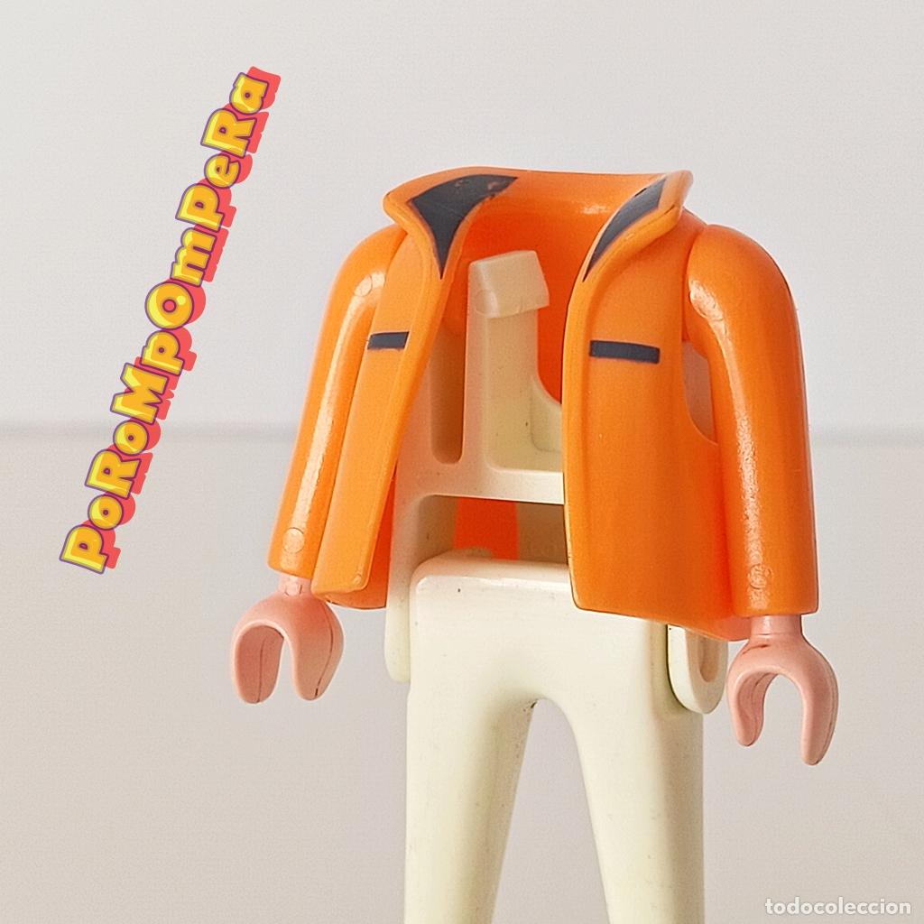 Playmobil: PLAYMOBIL chaleco anaranjado + brazo a juego CUSTOM/COMPLETAR U4