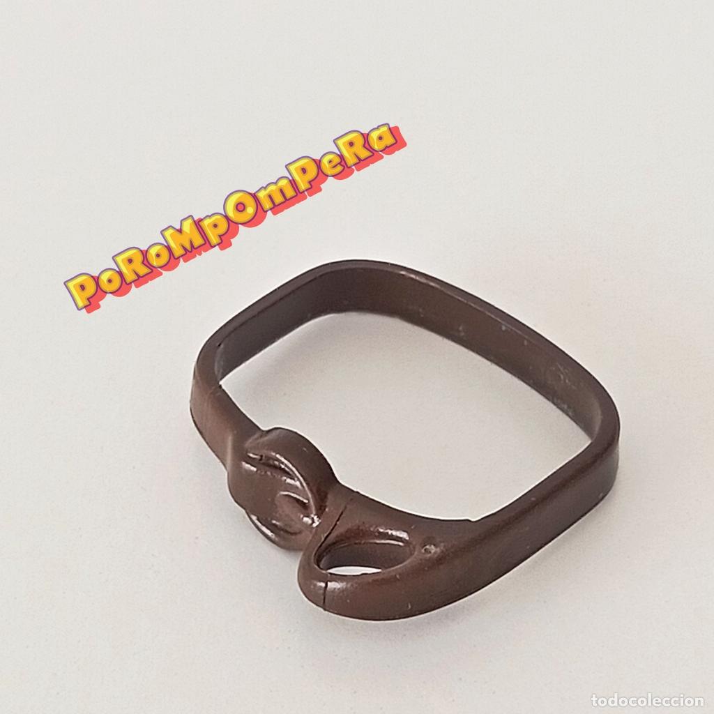 Playmobil: PLAYMOBIL cintur&oacute;n portaespada marr&oacute;n oscuro caballero medieval porta espada sable guerrero U4