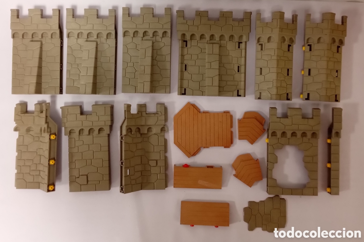 Playmobil: Lote paredes Castillo Del Le&oacute;n Playmobil Referencia 4865