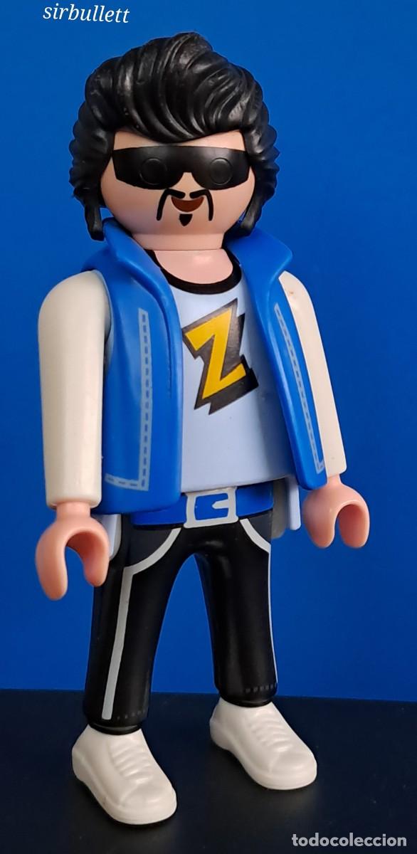 Playmobil: Figura Ladr&oacute;n Preso. Playmobil 5689. Tup&eacute; rockero
