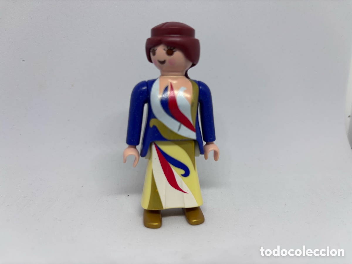 Playmobil: Playmobil chica vestido y botas doradas