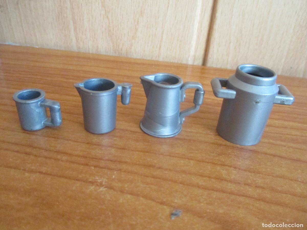 Playmobil: PLAYMOBIL : 1 LOTE 4 DIVERSAS JARRAS MEDIEVAL