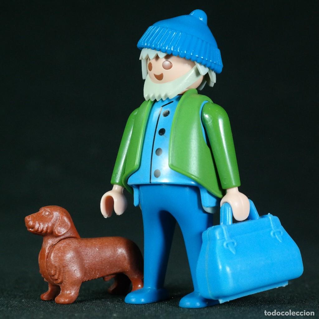 Playmobil: Playmobil abuelo con perro☼