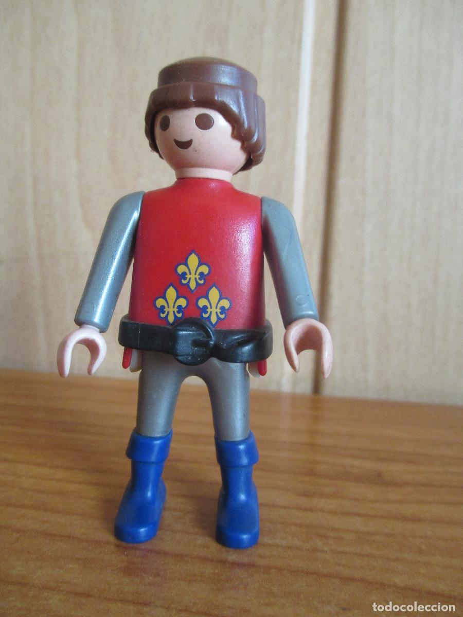 Playmobil: PLAYMOBIL : 1 FIGURA SOLDADO MEDIEVAL FLOR DE LIS