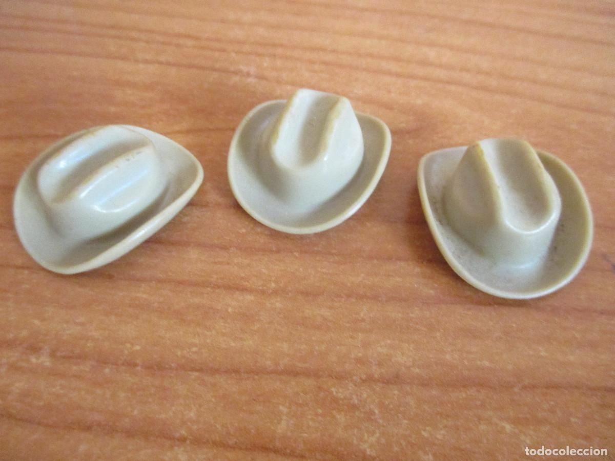 Playmobil: PLAYMOBIL : 1 LOTE 3 SOMBREROS ANTIGUOS OESTE