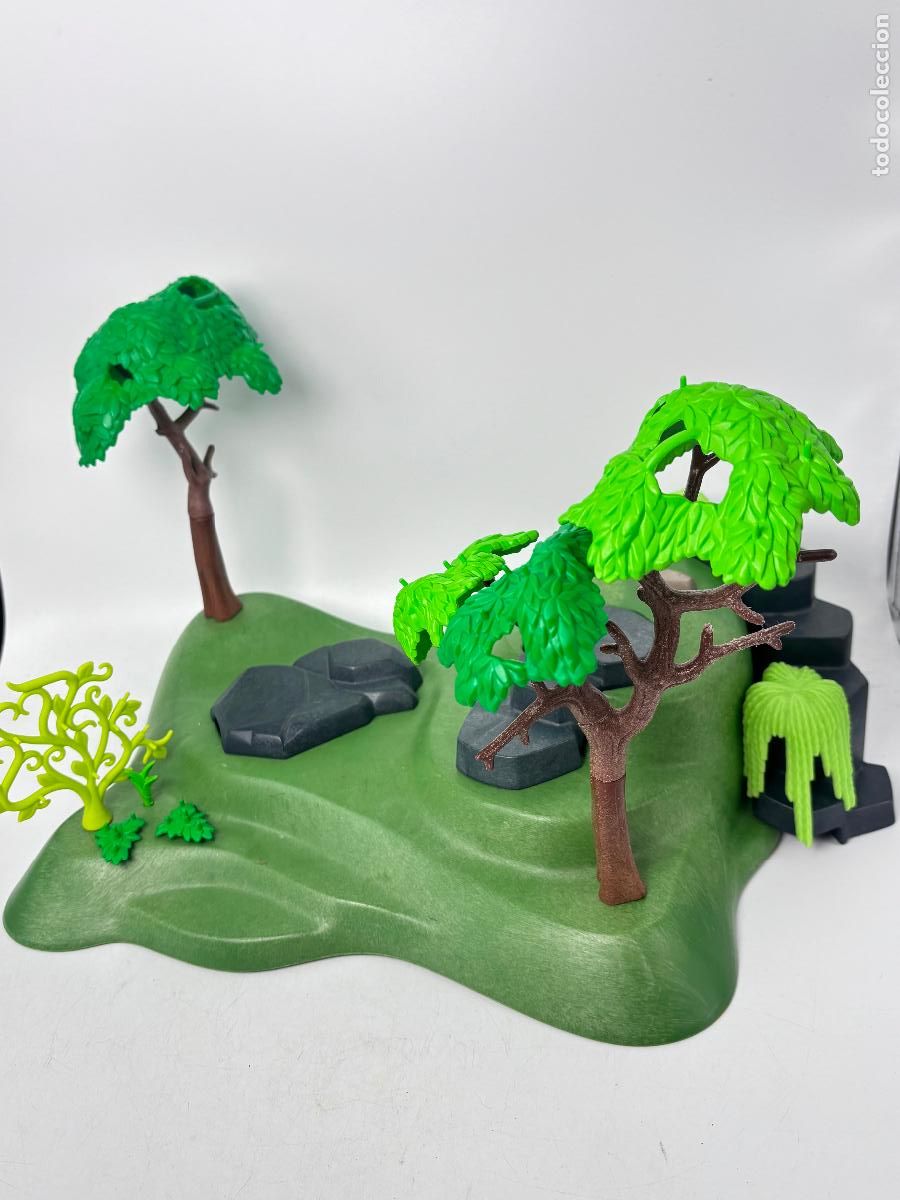 Playmobil: Playmobil roca base escenario con arboles