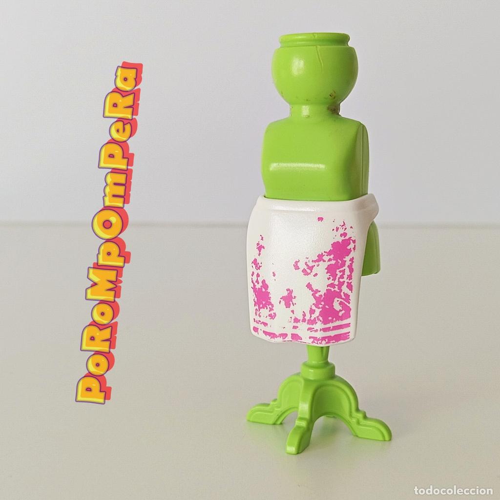 Playmobil: PLAYMOBIL delantal blanco-rosa mandil repostera cocinera pastelera U4