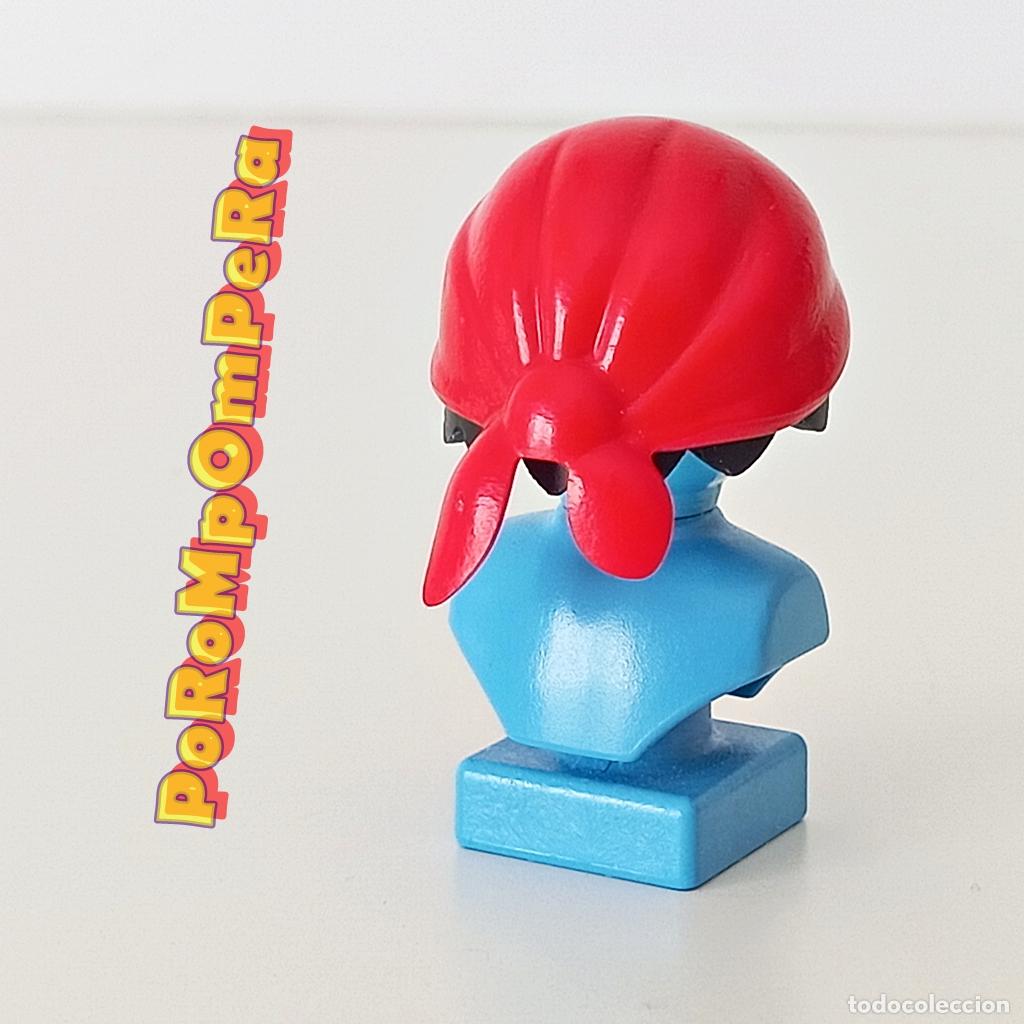 Playmobil: PLAYMOBIL bandana roja r&iacute;gida &eacute;poca pa&ntilde;uelo cabeza pirata aldeana medeival granjera 70s 80s U4