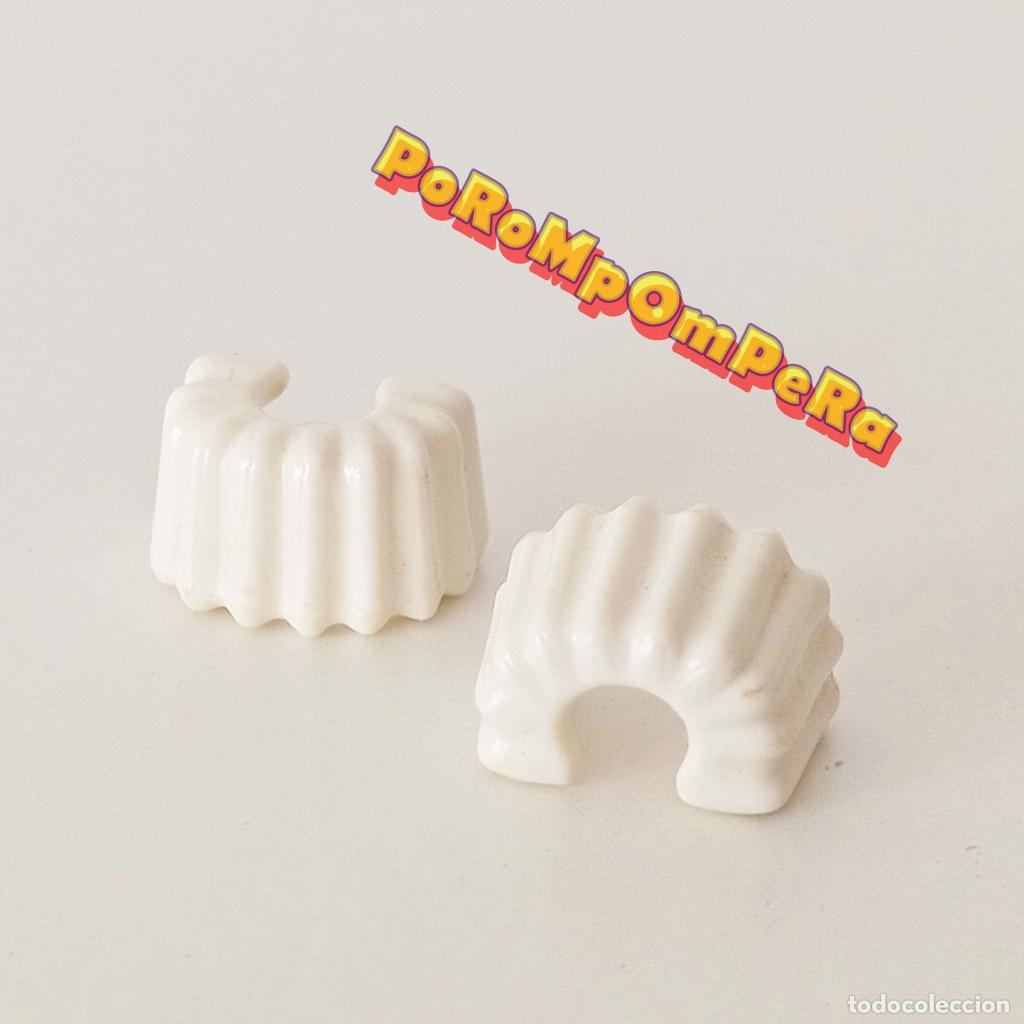 Playmobil: PLAYMOBIL pareja pu&ntilde;o acanalado blanco payaso 3392 par mu&ntilde;eca mu&ntilde;equera circo a&ntilde;os 80 U4
