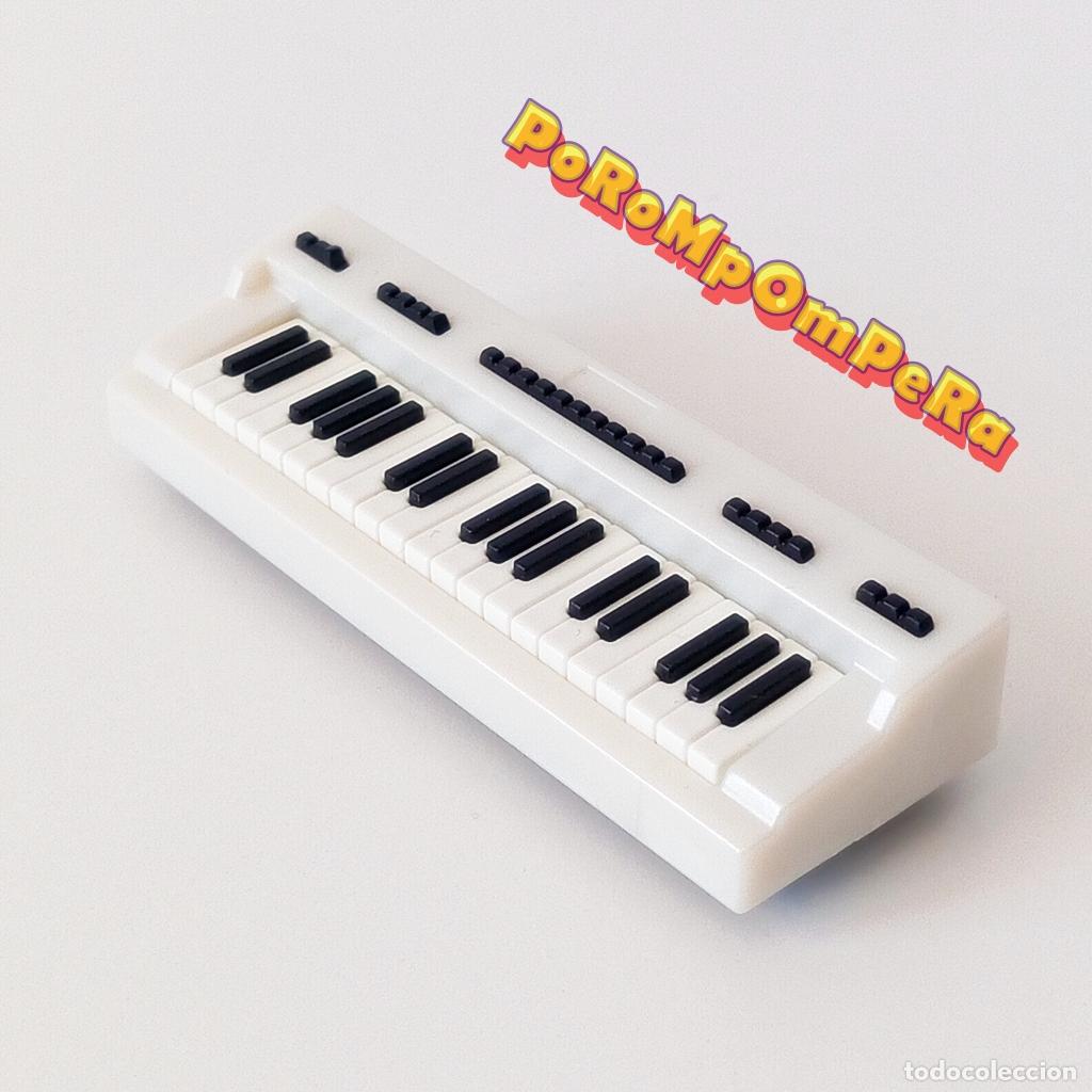 Playmobil: PLAYMOBIL teclado blanco instrumento musical piano &oacute;rgano i5