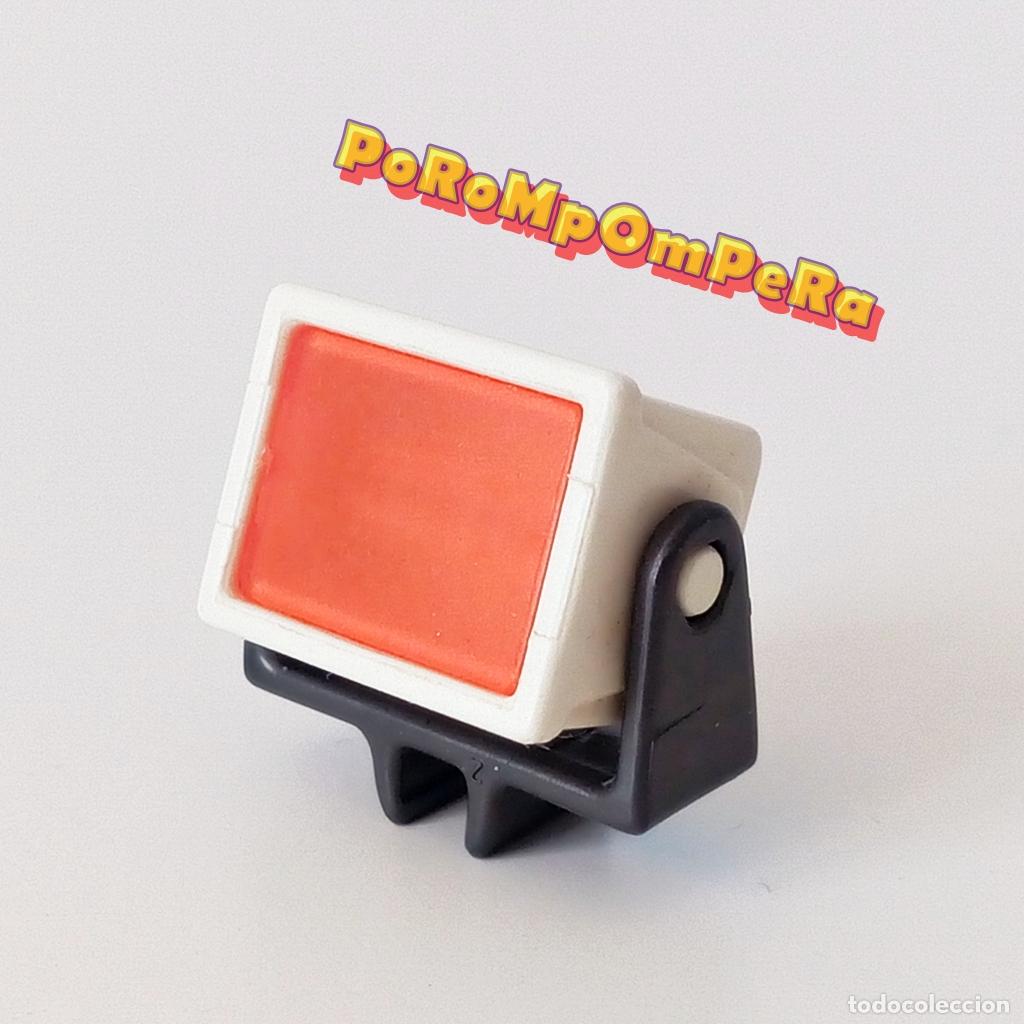Playmobil: PLAYMOBIL foco blanco-naranja trasl&uacute;cido con enganche basculante gris oscuro i5