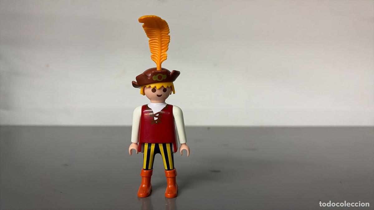 Playmobil: playmobil figura medieval trovador, con gorro pluma- c24