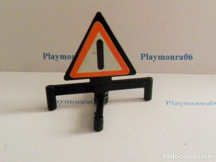 Playmobil: PLAYMOBIL P128 SE&Ntilde;ALIZACIO MOBIL NEGRA PARA TRAFICO PELIGRO INDEFINIDO