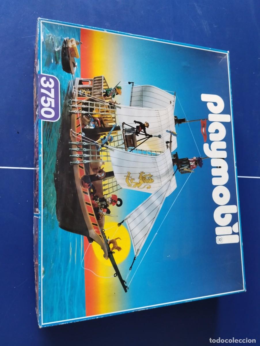Playmobil: PLAYMOBIL 3750 BARCO PIRATA ANTIGUO , REFERENCIA CASI COMPLETA