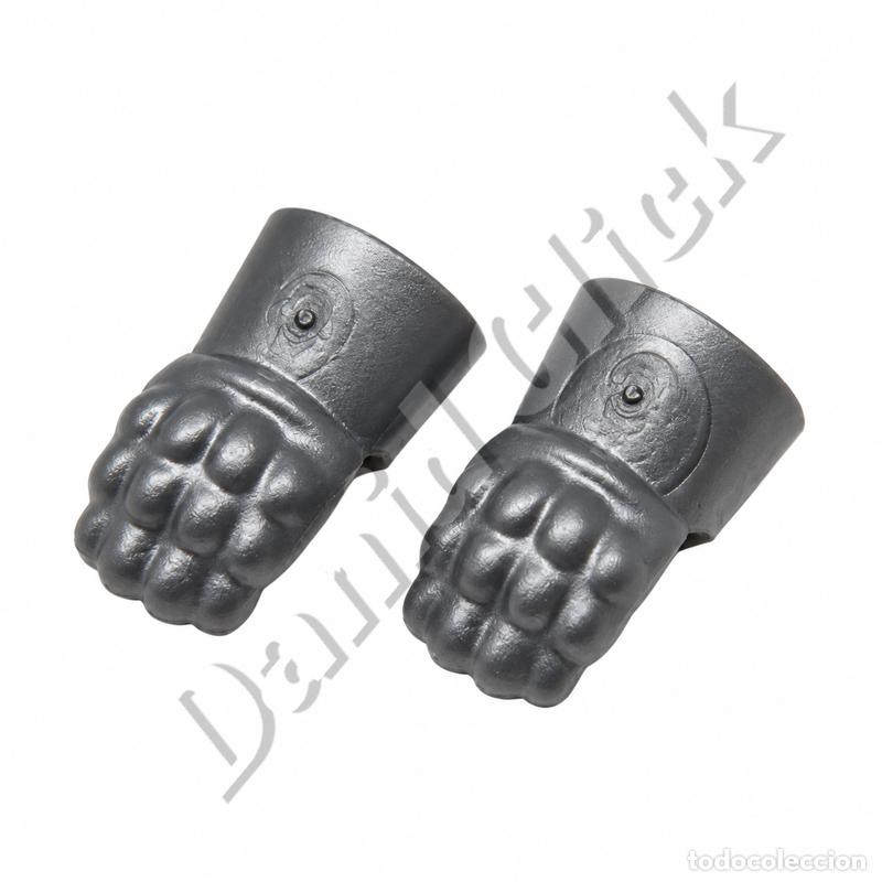 Playmobil: Playmobil Guantes Armadura Gris Plata Caballero Medieval Romano