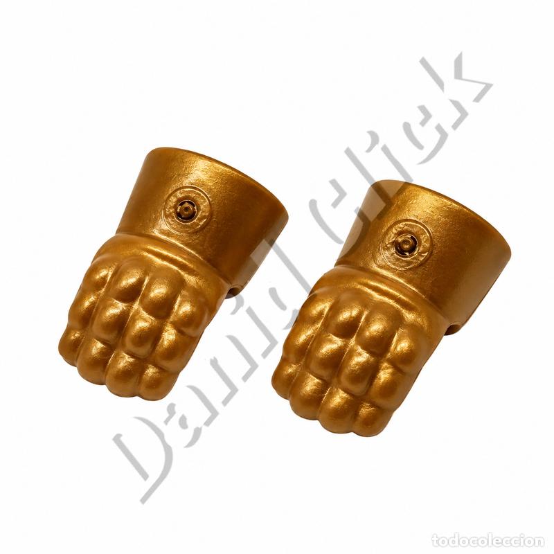 Playmobil: Playmobil Guantes Armadura Dorados Caballero Medieval Romano Guerrero
