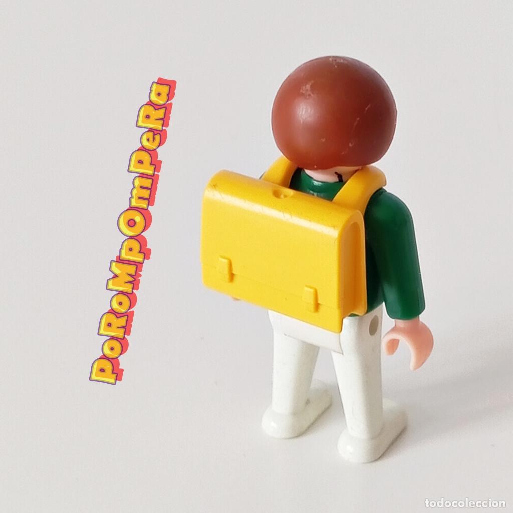 Playmobil: PLAYMOBIL mochila colegio amarilla 3059 3522 3560 3964 4383 4458 4686 + cartera escuela cole ni&ntilde;o D9